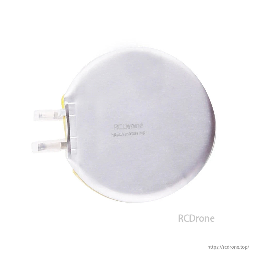 Grepow 4835035 3.85V 530mAh LiPo Battery, Grepow round 3.85V 530mAh 1S LiPo battery cell with flat pouch body and two connector tabs