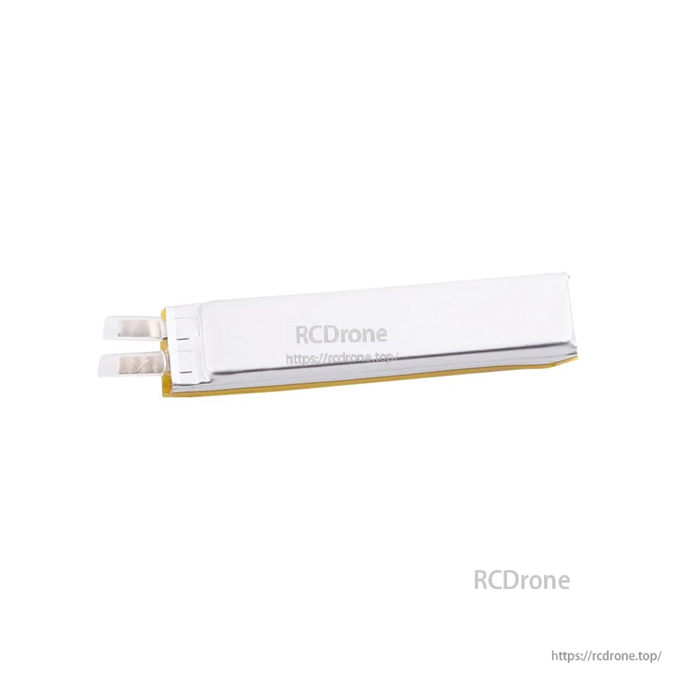 Grepow 6011047 3.7V 220mAh 1S1P LiPo Battery, Grepow 3.7V 220mAh 1S LiPo pouch battery with slim rectangular pack and exposed contact tabs