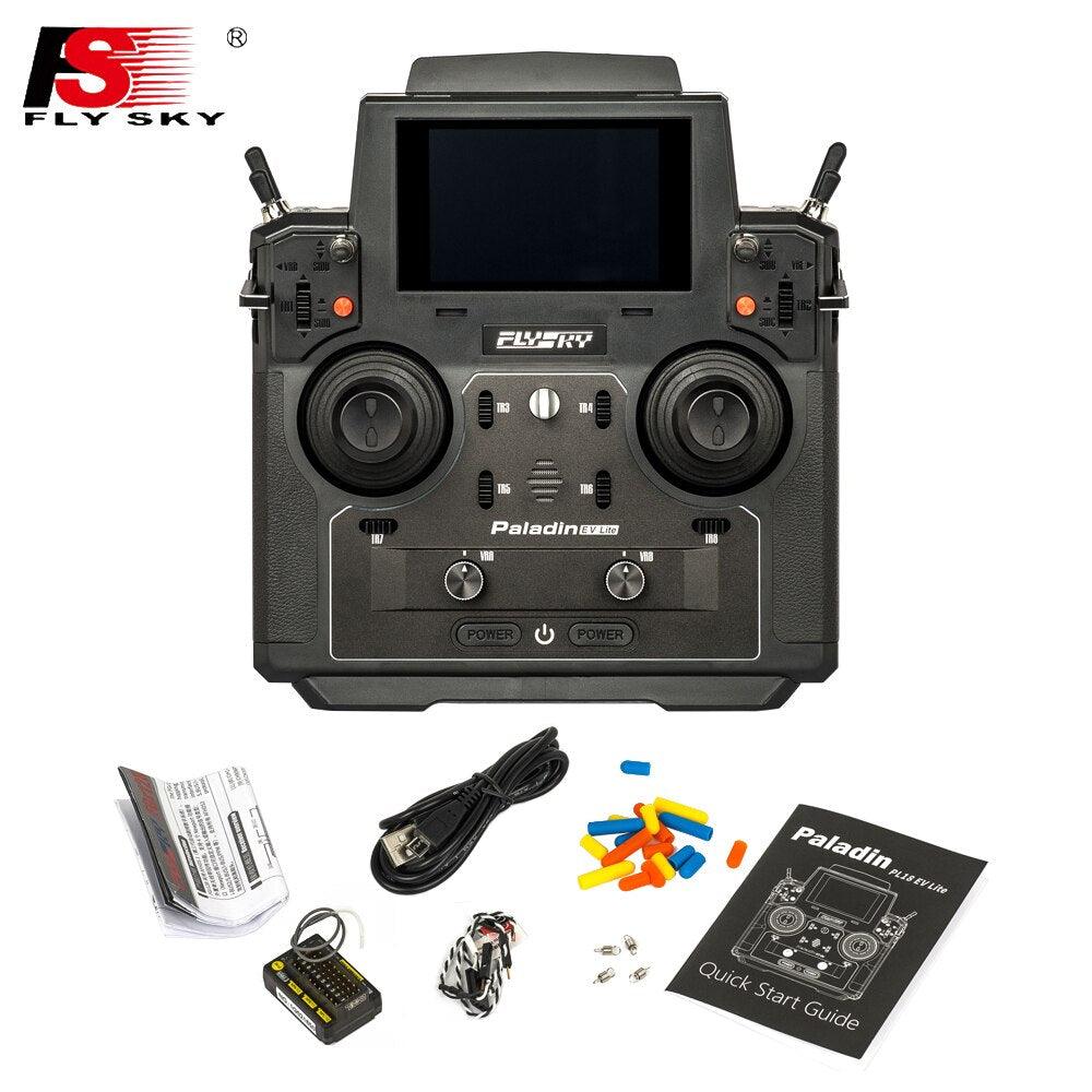 Flysky Paladin PL18 EV 2.4G 18CH AFHDS 3 Radio Transmitter FS-FGr12B/ FGR8B i-BUS/S.BUS/PPM/PWM Receiver For RC FPV Racing Drone - RCDrone