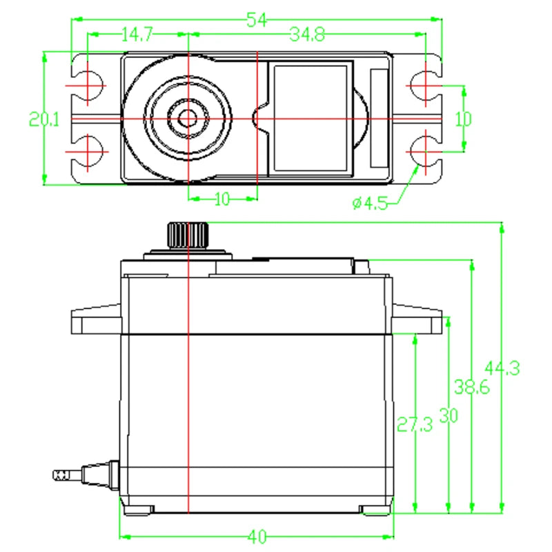 FEETECH FB5118M - 7.4V 17kg.cm Digital Servo With feedback For RC Car Helicopter Model Diy toys