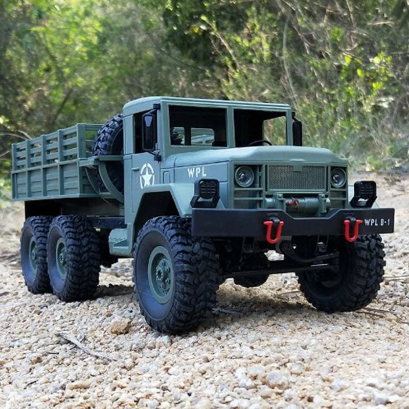 WPL B16 1:16 6WD RCカー トラッククローラー、2.4Gリモコン、最高15km