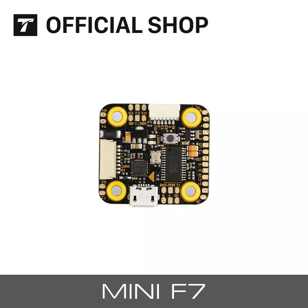 T-motor MINI F7 (HD +OSD +VTX SWITCH) Flight Controller - For FPV RC Drone Racing Quadcopter