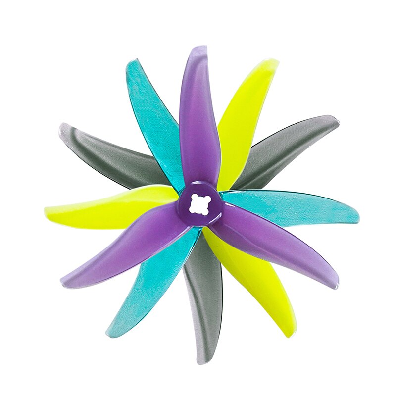 12 Pairs Gemfan Hurricane 3520 2.5inch PC 3-Blade Propeller - For RC FPV Racing Freestyle Drone Replacement DIY Parts