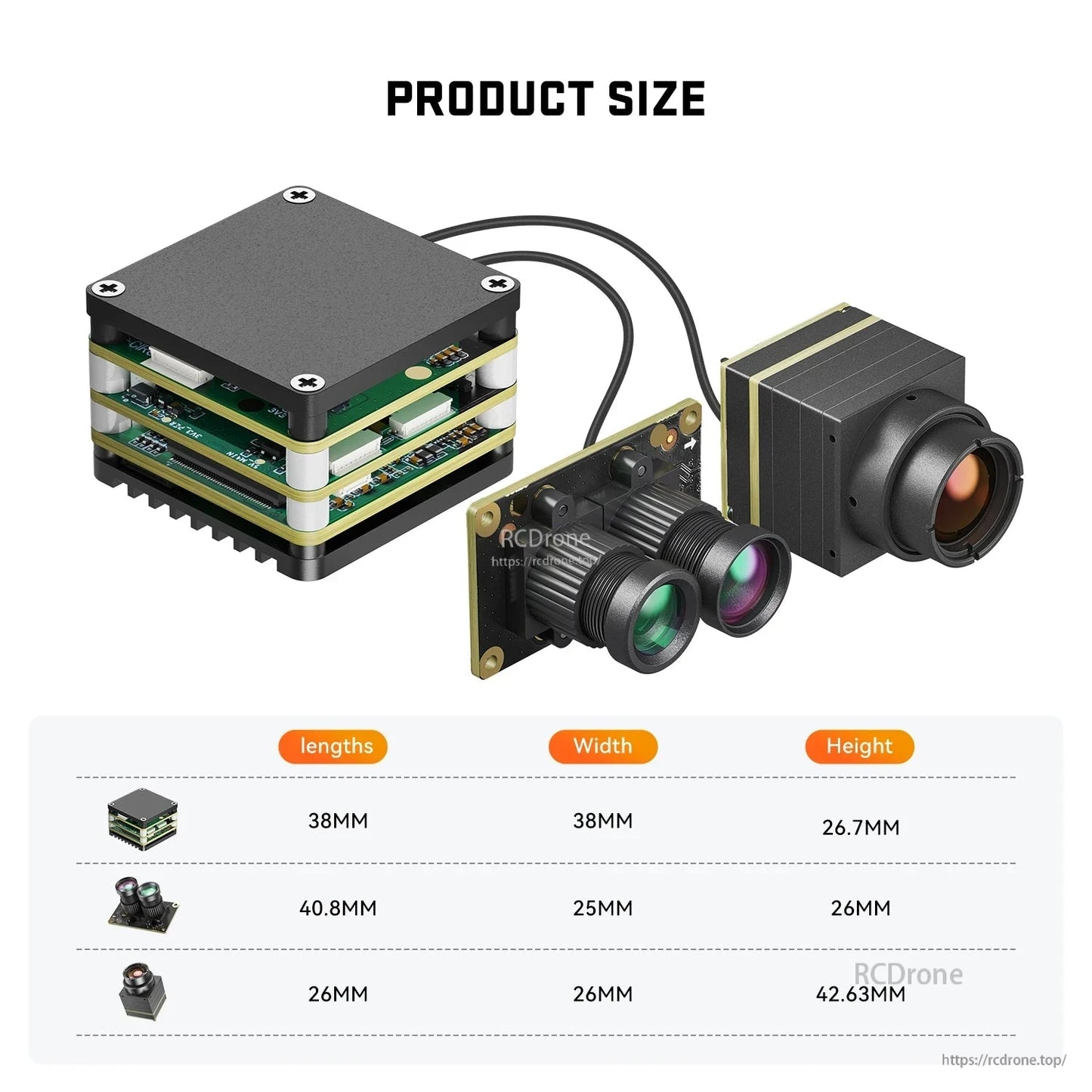 HS Airforce AI VisionCube Kit FPV AI Camera, HS Airforce AI VisionCube Kit: FPV camera with 1.2km recognition, PiP, CRSF, supports Betaflight/APM/PX4; compact sizes for versatile drone use.