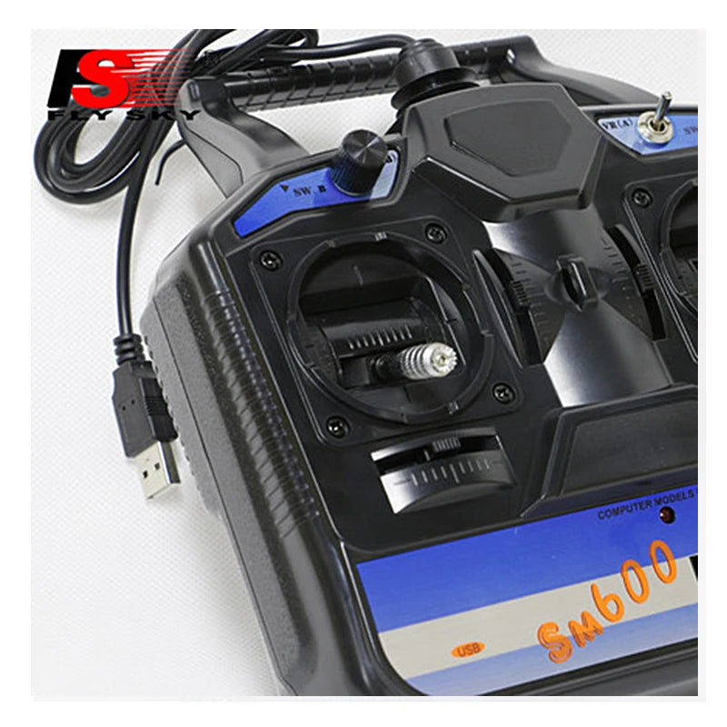 FlySky SM600 6 Channel RC Flight Simulator for RC Plane,Helicopter , Drone Training