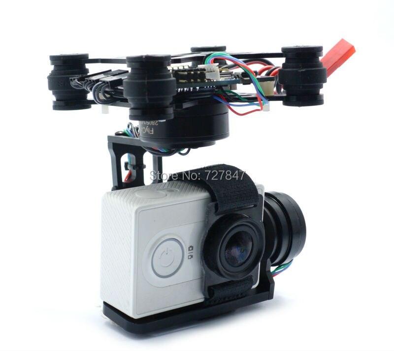 3 Axis Brushless Gimbal - W/ black 2204 260KV 2805 Motors & 32 bit Storm32 Controlller for Gopro 3 Xiaomi Xiaoyi SJ4000 S500 S550 - RCDrone