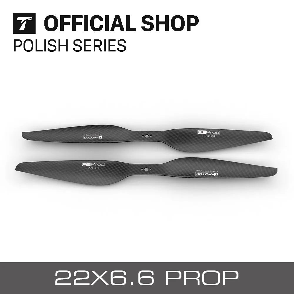 T-Motor  P22*6.6 Prop, OFFICIAL SHOP POLISH SERIES WolOw @ 22*
