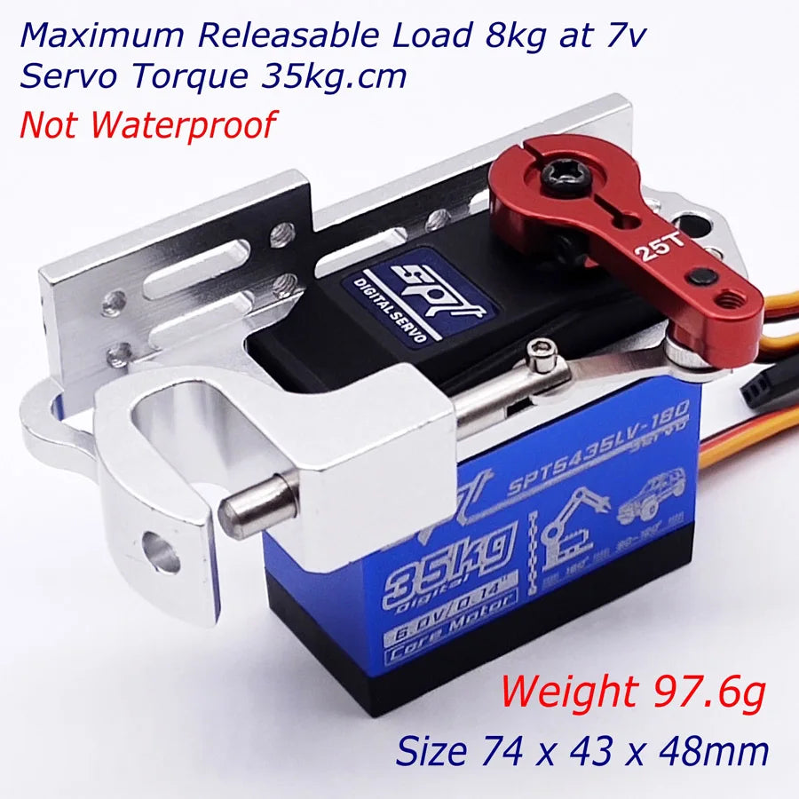 SKYTEAM 35kg Digital Air-drop, Miniature servo with maximum payload capacity of 8kg and torque of 35kg.cm; not waterproof.