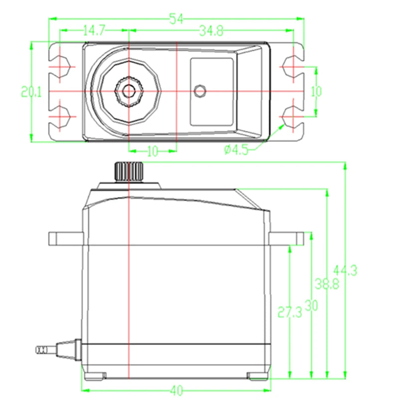 FEETECH FB5317M - 8.4V 15kg/17kg 360 Degree Continuous Rotation Analog Feedback with Magnetic Encoder Digital Servo For Robot RC Car