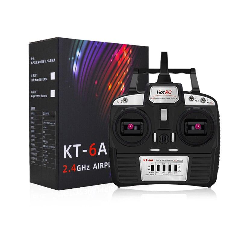 Hotrc KT-6A 2.4G 6CH RC Transmitter FHSS & 6CH Receiver With Box For Rc Airplane DIY KT Board Machine FPV Drone - RCDrone