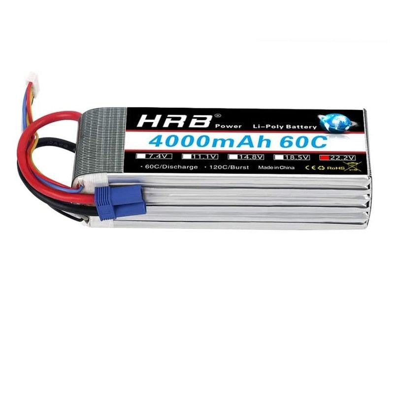 HRB 22.2V 4000mah Lipo 6S Battery - XT60 Deans T XT90 EC5 For MultiCop –  RCDrone