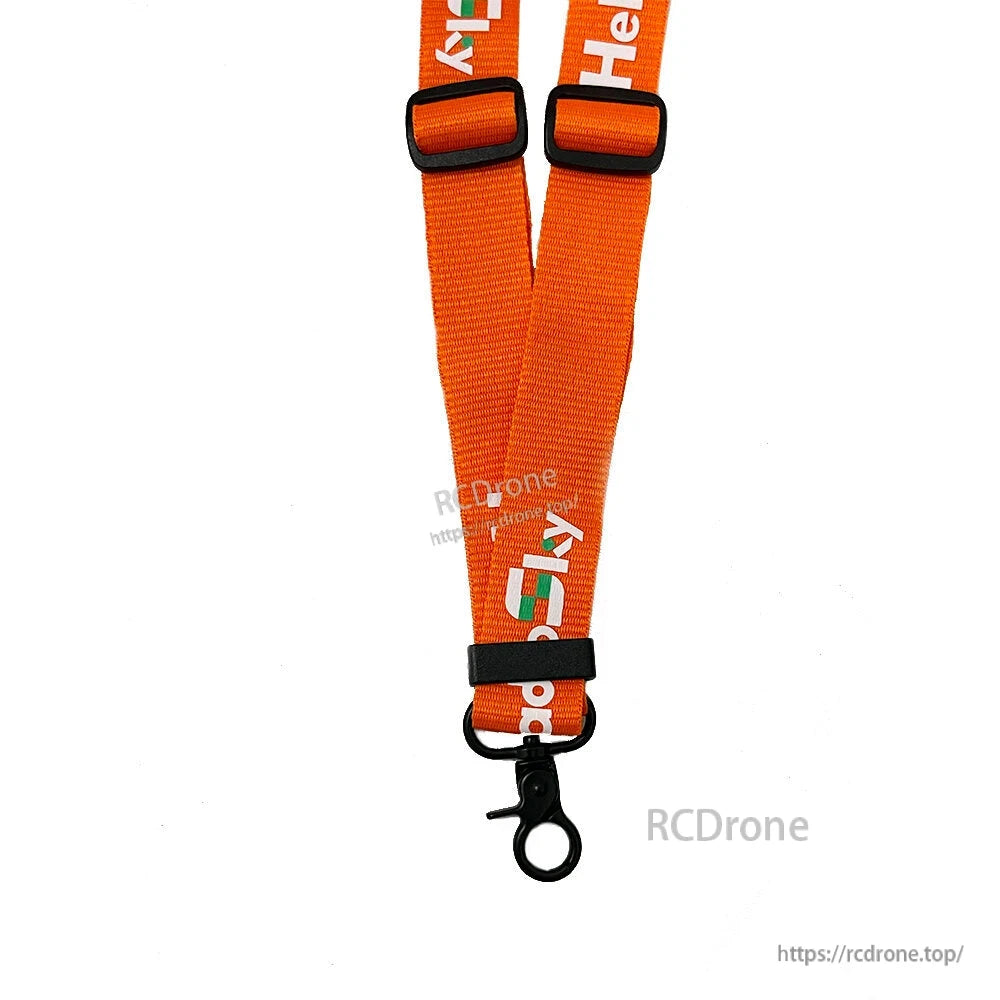 Close-up of bottom strap section showing plastic buckle loop and black swivel snap hook attachment