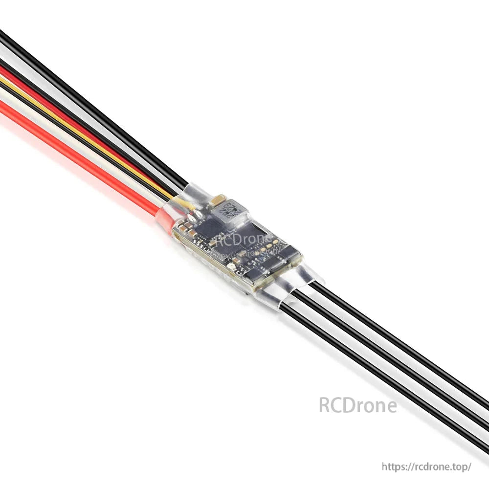 Hobbywing Platinum 18A V5 F3P ESC with compact heat-shrinked controller and attached power and signal wires