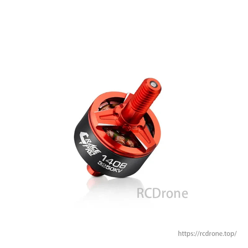 Hobbywing XRotor 1408 Race Pro 4S Brushless Motor, Hobbywing XRotor 1408 Race Pro 4S 3250KV brushless motor, ideal for 3-inch FPV racing drones, features red and black design.