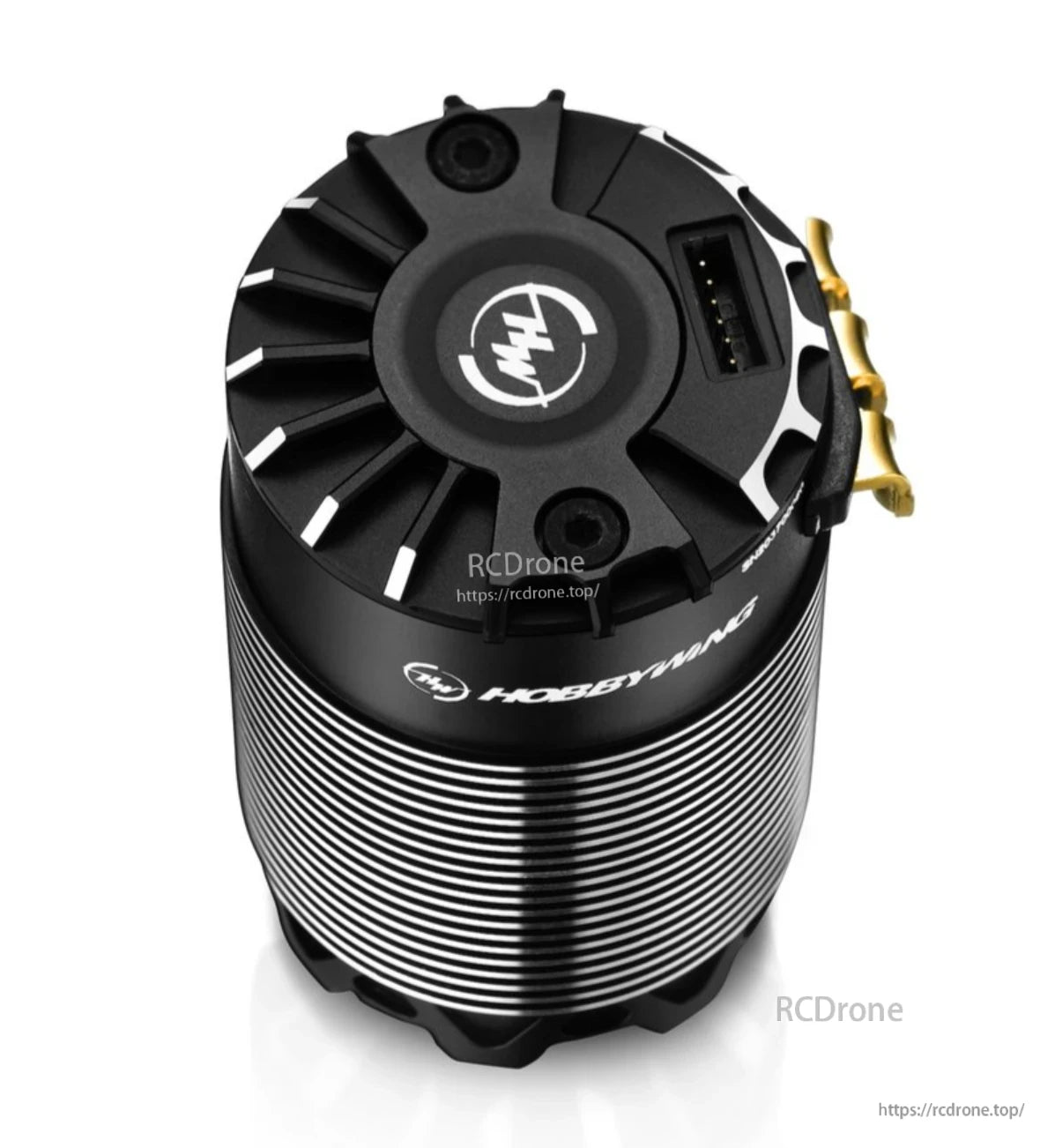 Hobbywing XeRun 4274 SD G3 sensored brushless motor with finned can, sensor port and bullet connectors