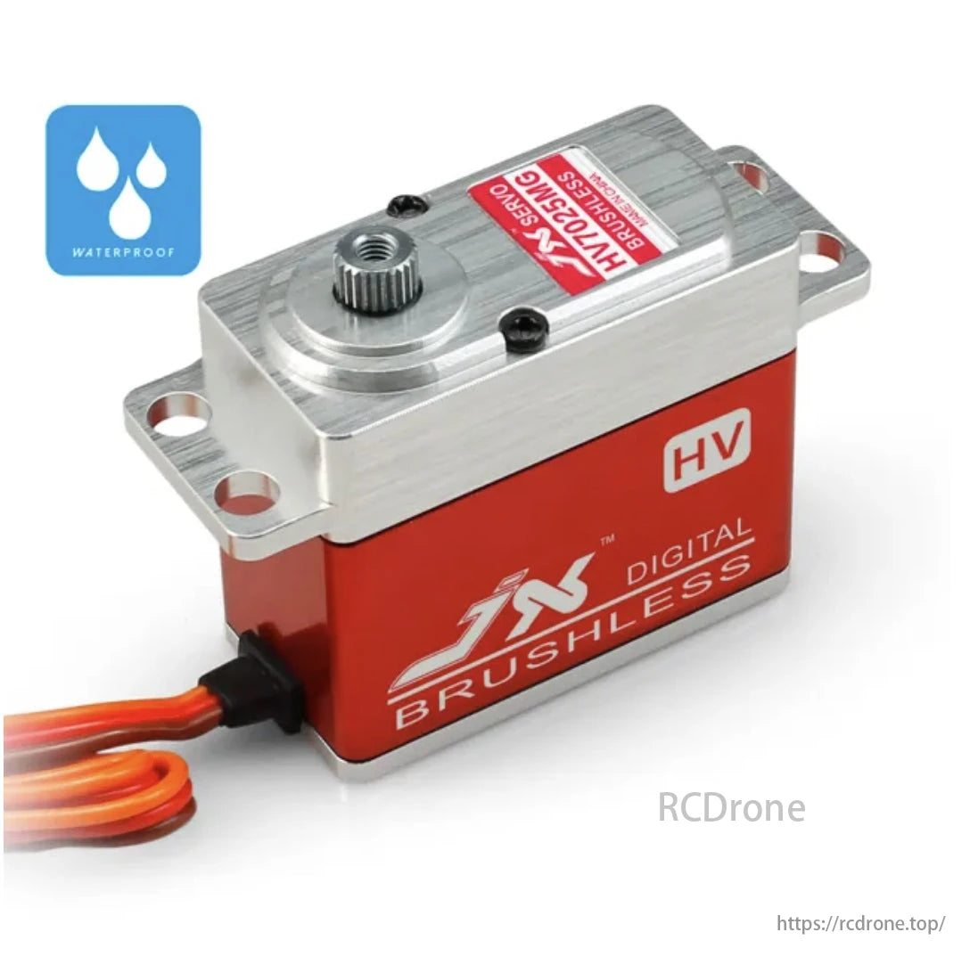 JX 서보 BLS-HV7025MG - 25KG 고정밀 메탈 기어 전체 CNC 알루미늄 쉘 구조 고전압 브러시