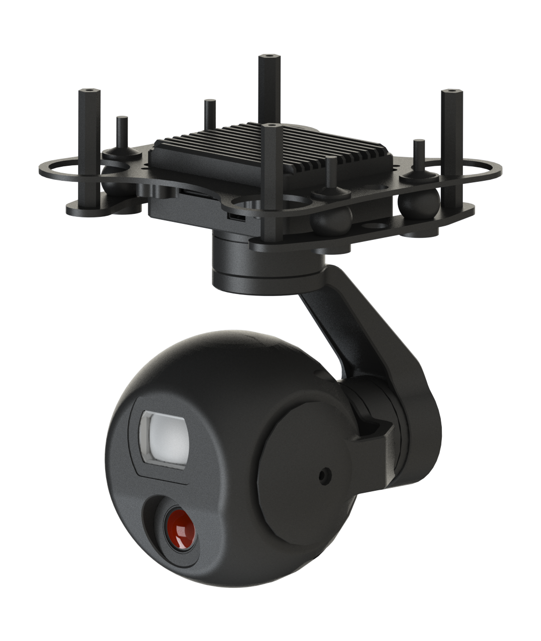 TOPOTEK KHP05M5 Dual Light Drone Camera Gimbal - 45x hybrid zoom 1080P Visible Light Camera+ 8.7mm 640x512 thermal imaging With HDMI and IP Dual Output Small Gimbal