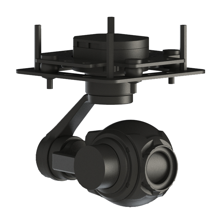 TOPOTEK KHP10S4K Drone Gimbal Camera - 4K 10X Optical zoom 3-Axis Gimbal, IP/HDMI output