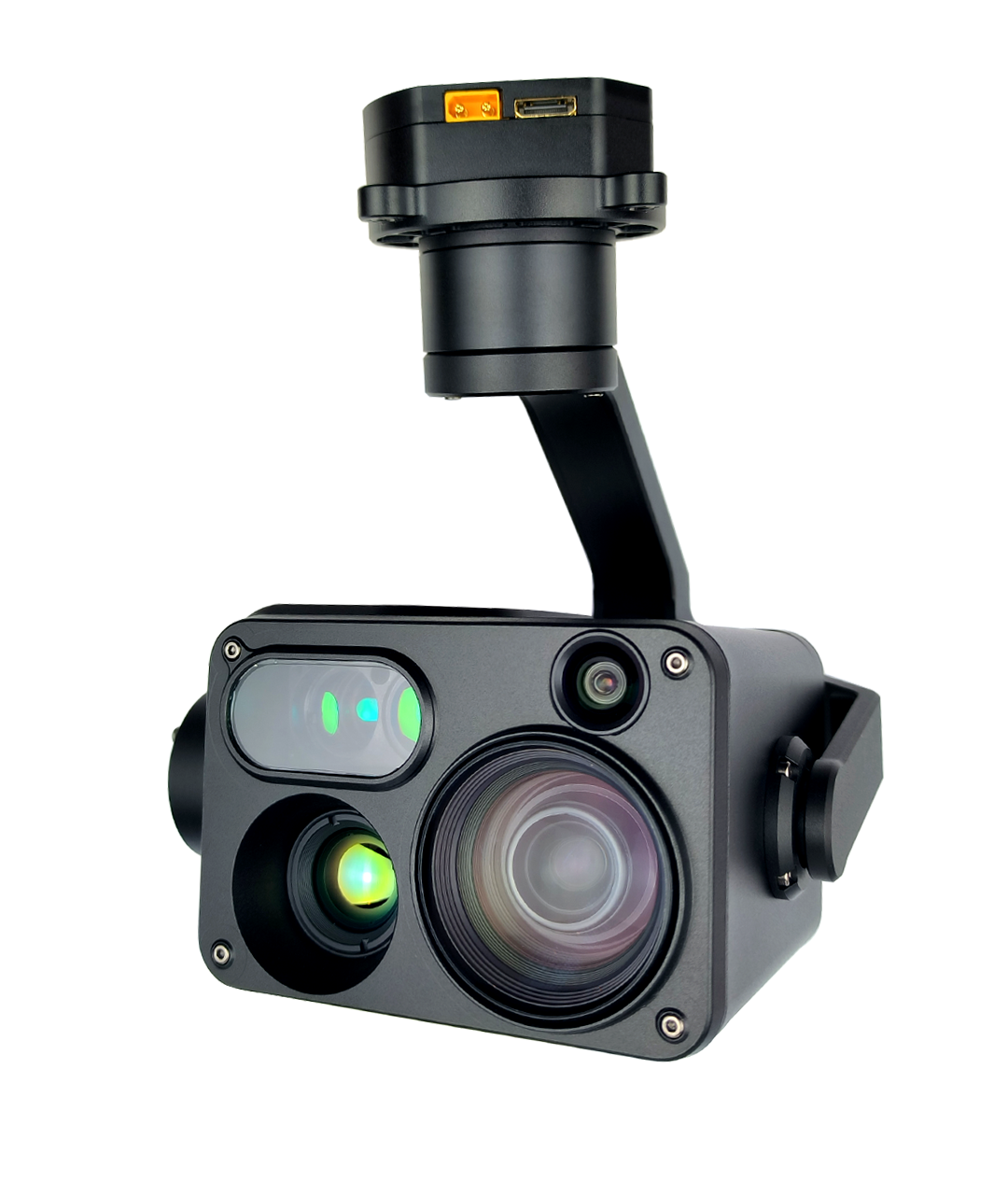 TOPOTEK KHT30B High 4 Sensor Drong Gimbal - 30X optical zoom +Fixed-focus 1080P+640×512 IR thermal imaging +1800m laser range finder