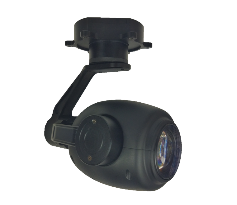 TOPOTEK KIP30S90 EO Gimbal Camera - 30x Optical Zoom + 3-Axis Stabilized Gimbal IP Output for UAV Drone