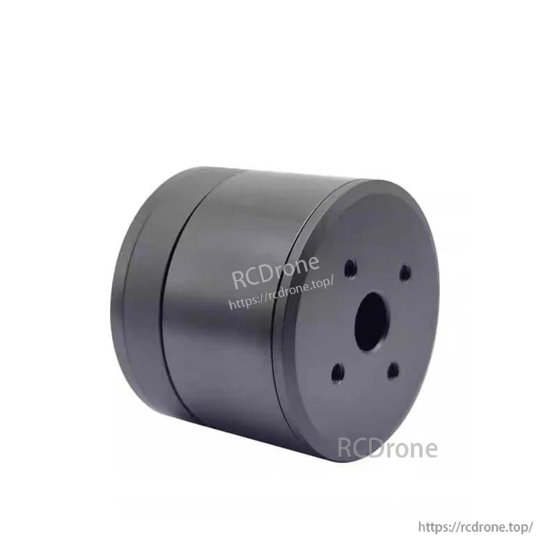 MF4015 V2 motor side view showing rear plate, center bore, and mounting hole pattern