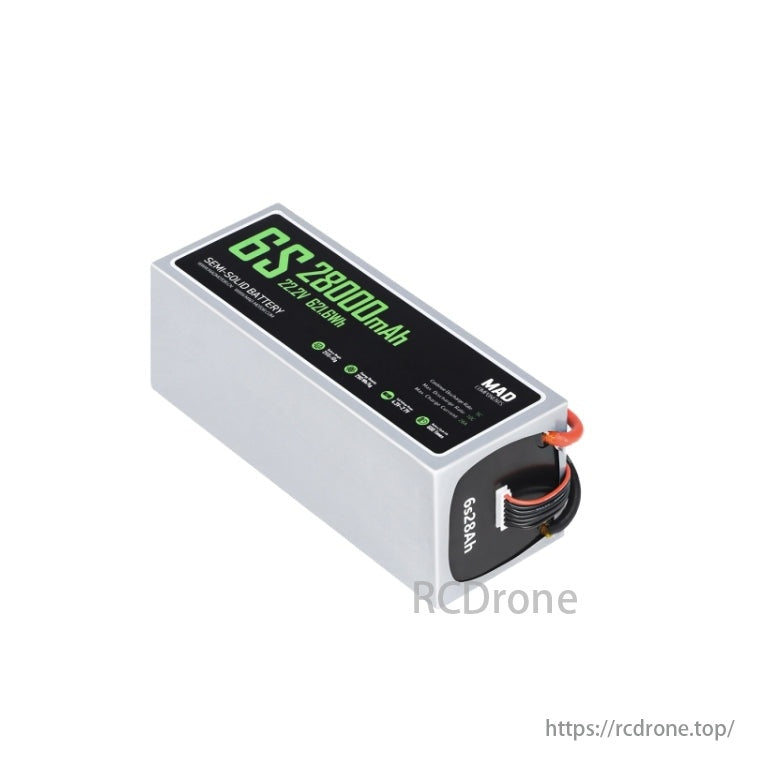 Mad 6s 28Ah Solid State litiumjon Drone Battery