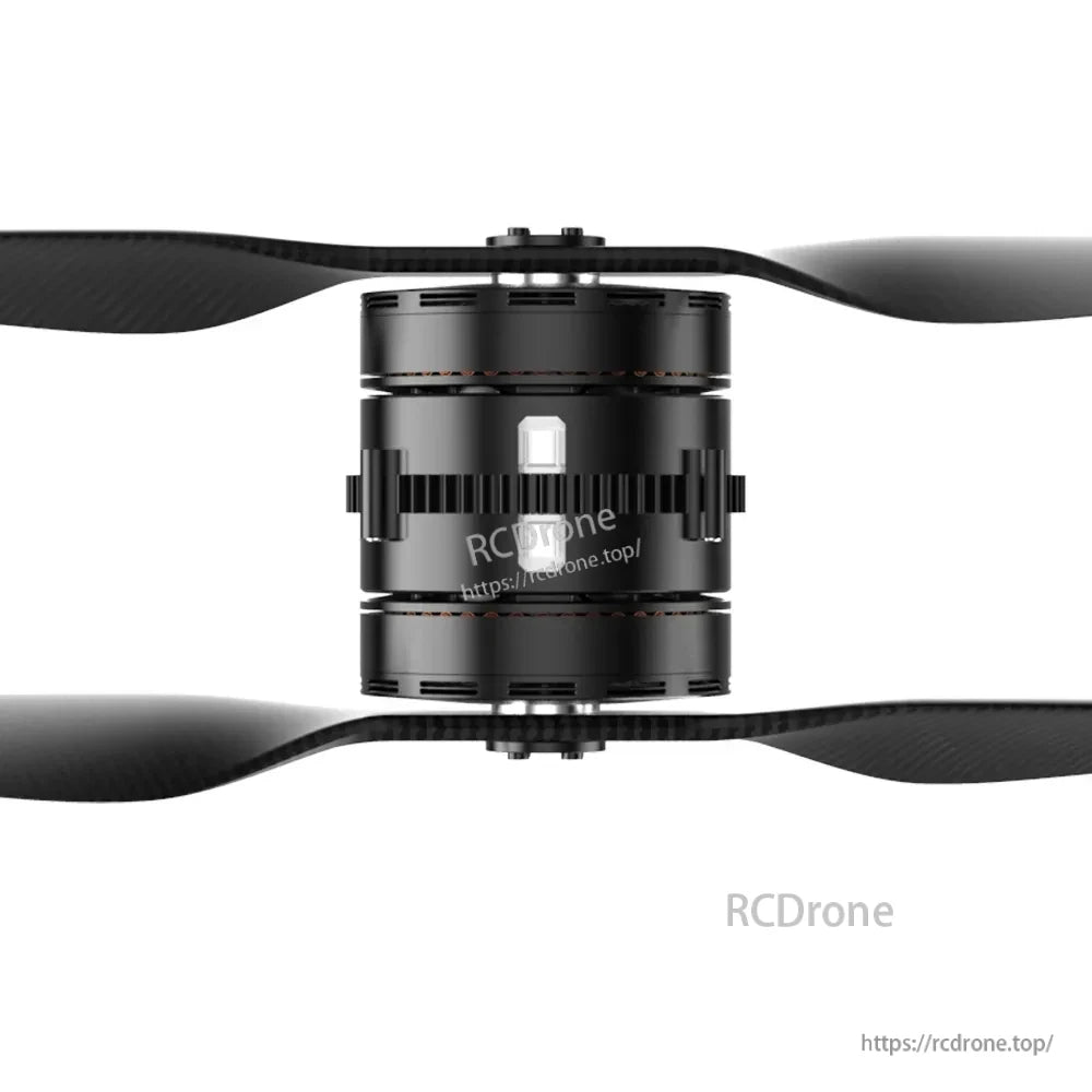 MAD 9X12-II coaxial drone arm with central motor mount and opposing top and bottom propellers