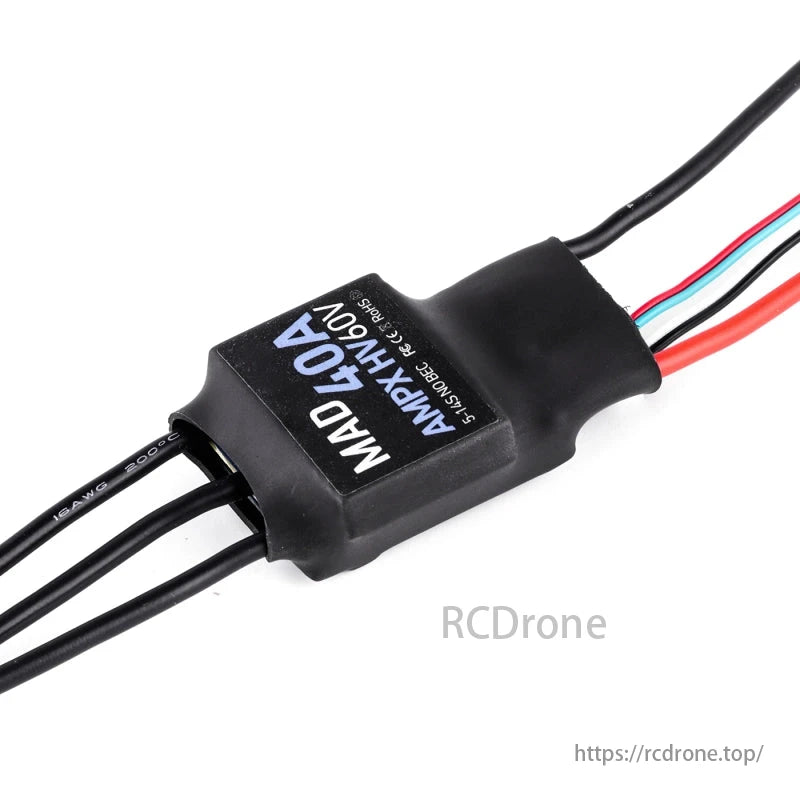 MAD AMPX 40A (5-14S) Drone ESC w/heat sink