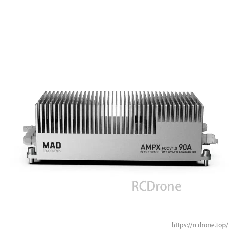 MAD FOC IGBT 90A 80-440V Drone ESC, MAD Components AMPX FOCV1.0 90A ESC offers efficient cooling, high performance for drones.