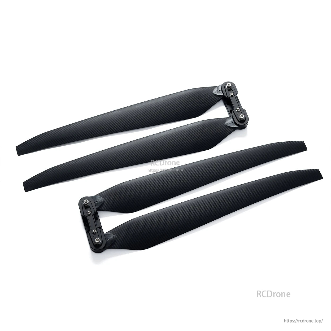 MAD TIPUP 56x20in Polymer Folding Propeller, MAD TIPUP 56x20in black folding propeller set with two blades and hinge hubs for RC aircraft