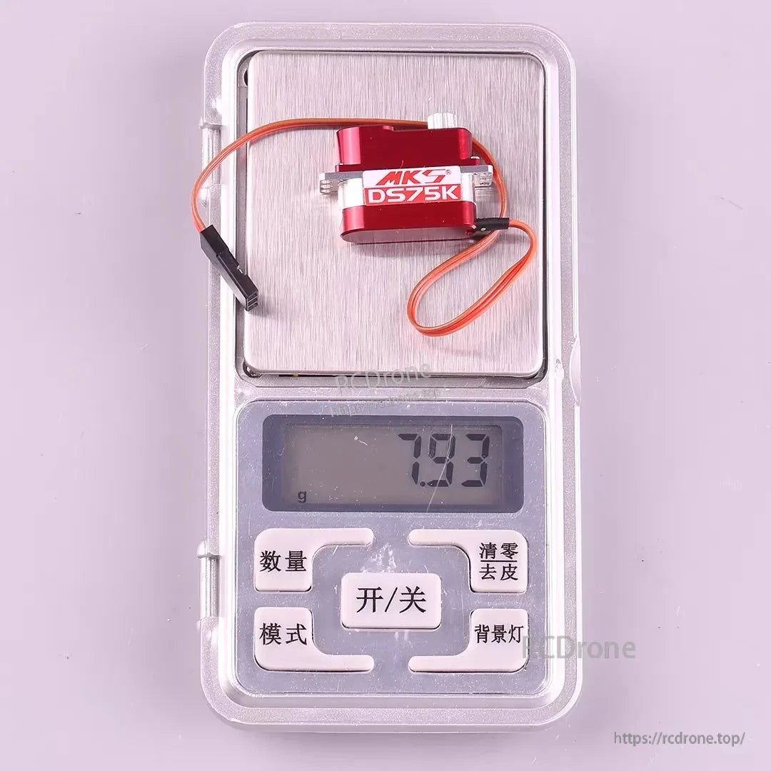 MKS DS75K Digital Micro Servo Motor 3.5-6.0V, Coreless, Metal Alloy Gear, 7.5 g, 23x9x16.7 mm