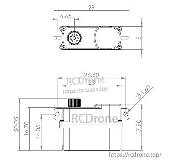 MKS DS75K-R Micro Digital Servo, MKS DS75K-R micro servo: alloy gears, 3.5–6.0V, high precision for DLG F3K/F5K applications.