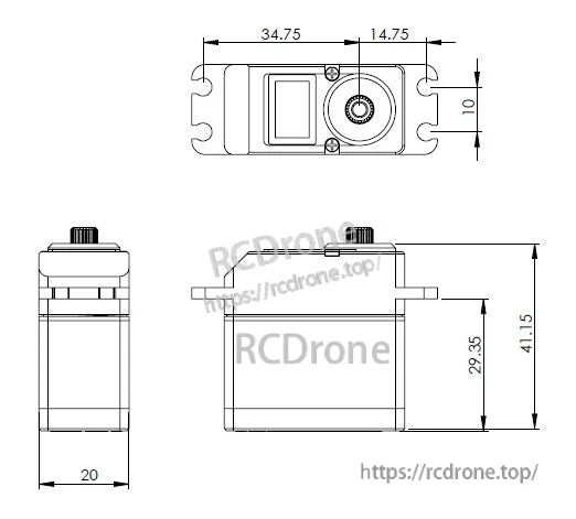 MKS DS760 Digital Servo, MKS DS760 coreless digital servo for RC helicopter tail rudder.