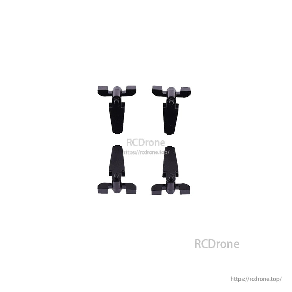 MT12 Surface Radio fine adjustment button replacement set shown from multiple angles, black plastic parts