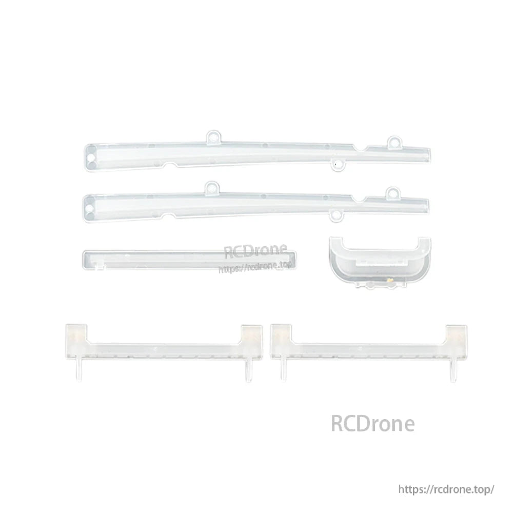 Clear MT12 surface radio LED cover set, multiple transparent light pipes and diffuser pieces