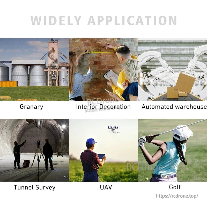 Widely applied in granary, decoration, warehouse, tunnel, UAV, golf.