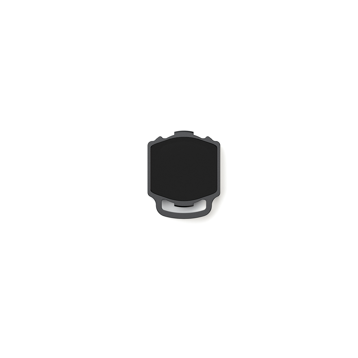 Front view of ND32 lens filter with dark neutral-density glass and lower pull tab