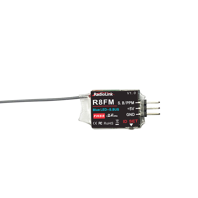 Radiolink R8EF Récepteur RC 2,4 GHz SBUS/PPM/PWM 8 canaux Grande portée Radiolink R8EF Récepteur RC 2,4 GHz SBUS/PPM/PWM 8 canaux Grande portée