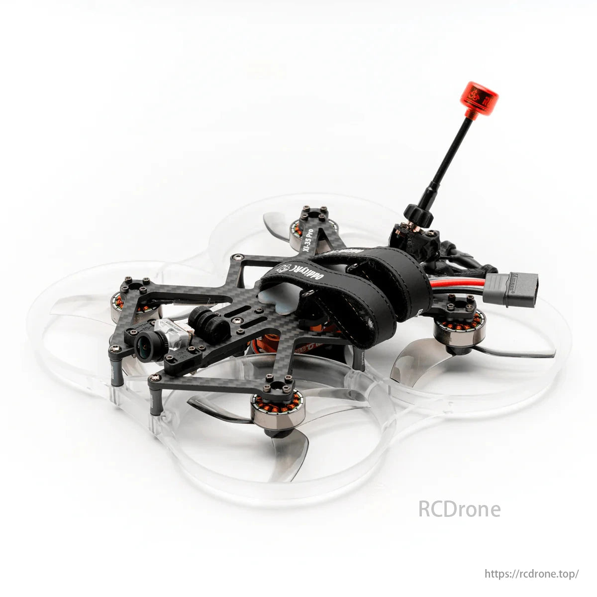 OddityRC XI35 Pro 3.5-Inch Analog FPV, OddityRC XI35 Pro: 3.5-inch analog FPV drone with 1.3W VTX, 2150KV motors, and red-tipped antenna.