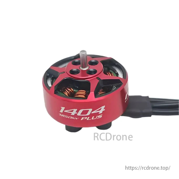 RCINPOWER GTS V3 1404 Plus brushless motor for FPV racing drones, with 2850KV/3850KV/4680KV options.