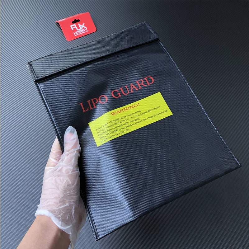 Beg Keselamatan Bateri LiPo RJX RC (1pc) Beg Tahan Api untuk Caj/Penyimpanan, 18x23cm atau 23x30cm