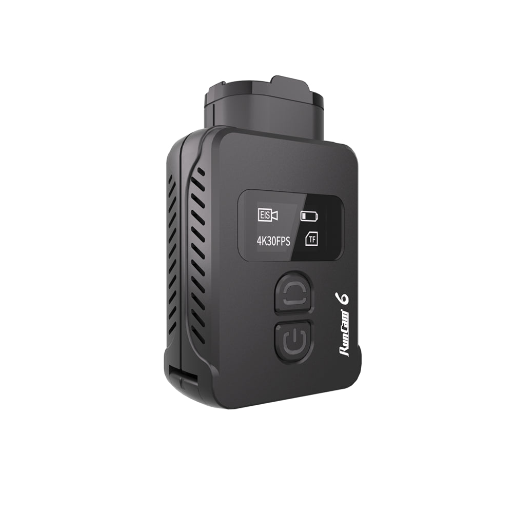 RunCam 6 Action Camera - 4K/30fps 1/2.3" Sensor EIS&GyroFlow Supported OLED Display 128G SDCard FPV Camera