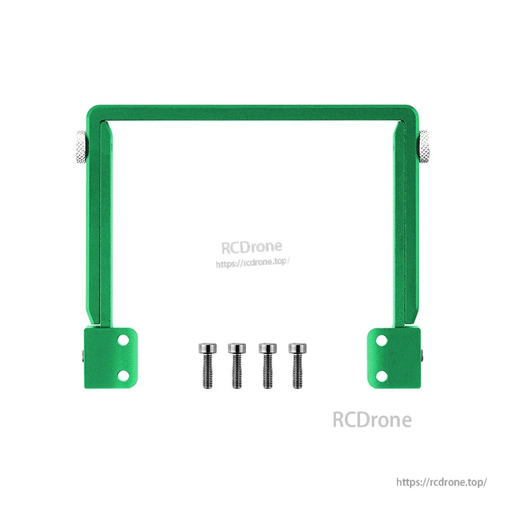 Green adjustable CNC folding stand bracket and four mounting screws for TX15 transmitter