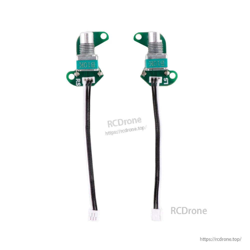 RadioMaster TX16S MK3 no detent rear slider assembly set, two PCB slider modules with leads and connectors