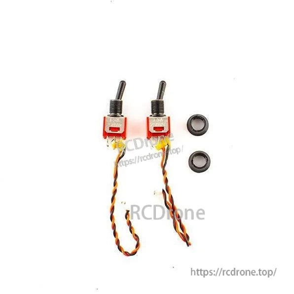 RadioMaster Zorro SE+SF / SB+SC switch assemblies with wiring leads and two rubber grommets
