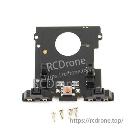 RadioMaster Zorro trim board replacement PCB with trim switches, center button, and mounting screws