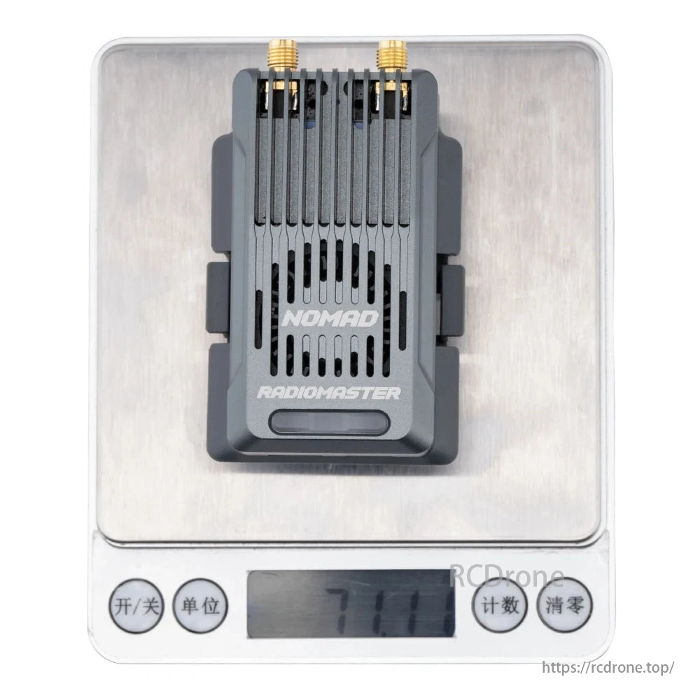 Radiomaster Nomad module with dual band, 1-watt power.