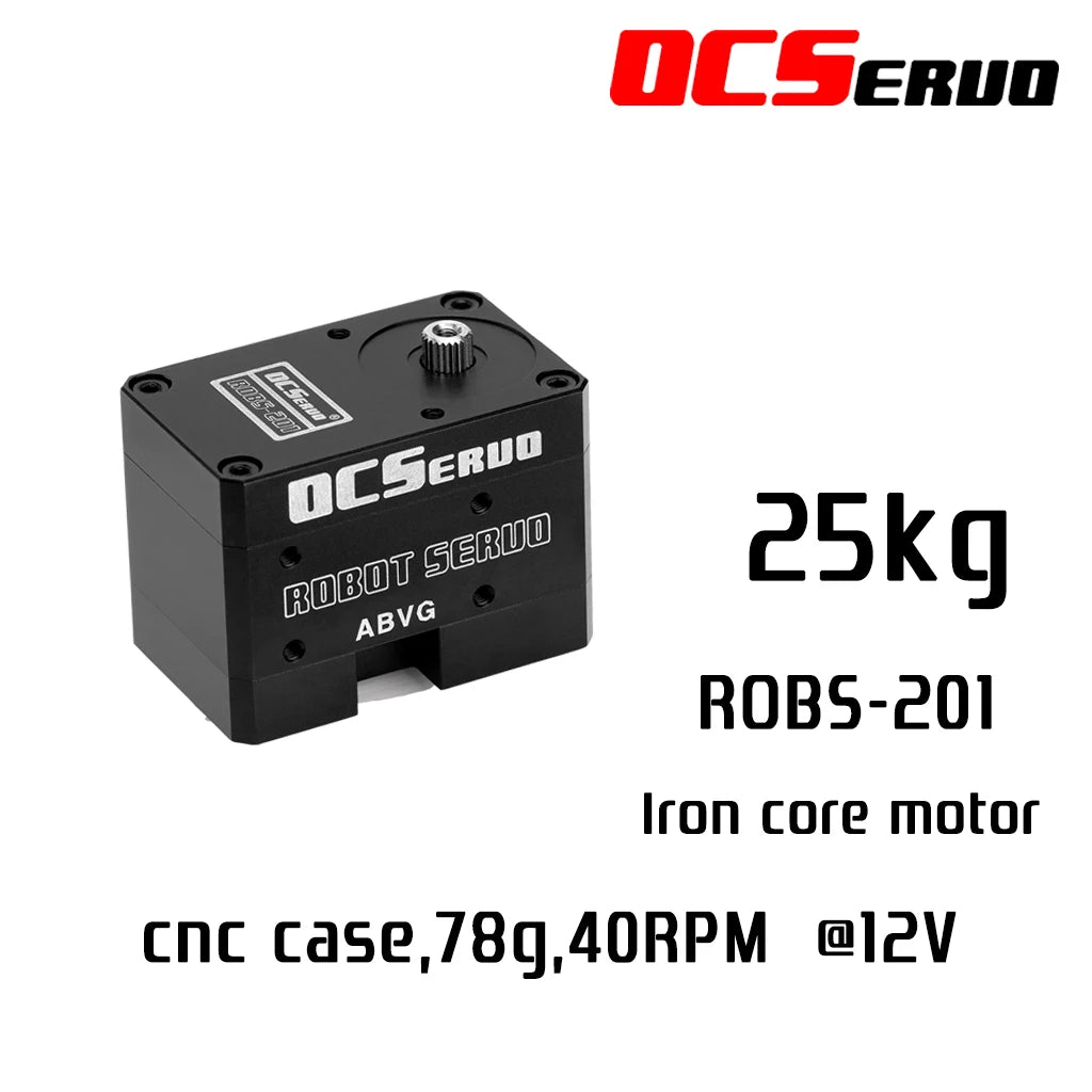 OCServo, ROBS-201 Iron core motor cnc case,78g,4ORPM