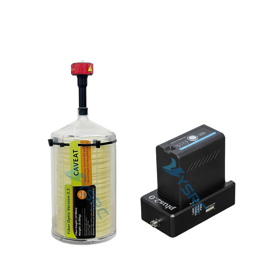 Modulo di estensione relè per dati di immagine in fibra ottica FPV, collegamento ottico SKY, bobine G657A2 da 0,44 mm (2–10 km), 30 km cablati