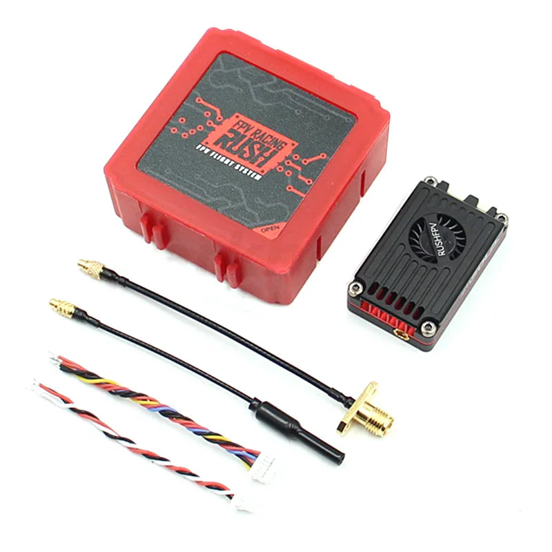 Rushfpv RUSH TANK MAX SOLO VTX - 5.8GHz 2.5W 48CH High Power Video Transmitter with CNC shell for RC FPV Long Range Fixed-wing Drones DIY